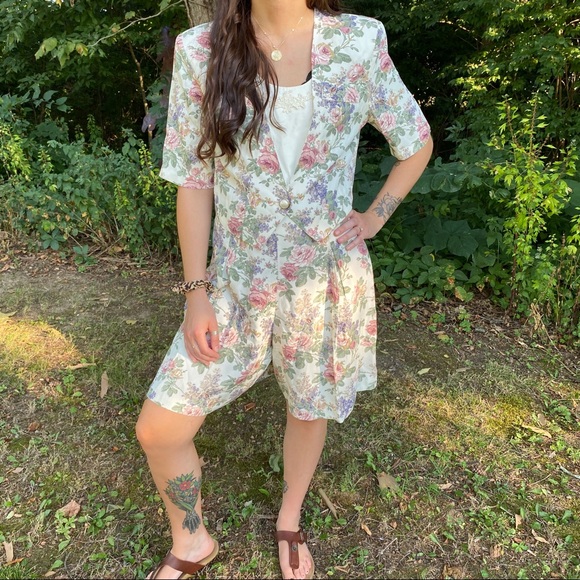 Vintage L.A Girl Boho 2 Piece Shorts Set - Picture 1 of 7